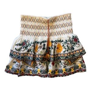 Zara Embroidered Mini Skirt